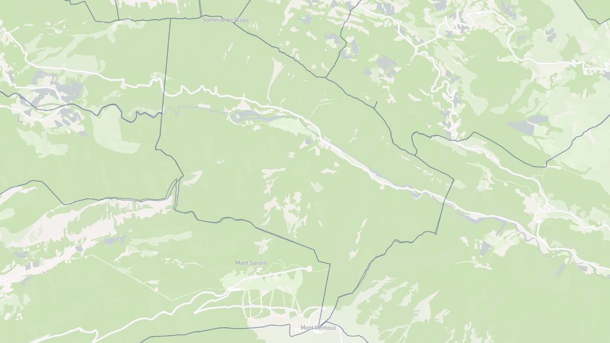 Aperçu cartographique de Saint-Léger-du-Ventoux, centré sur la commune