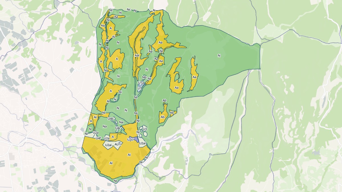 Aperçu cartographique de Saumane-de-Vaucluse, centré sur la commune