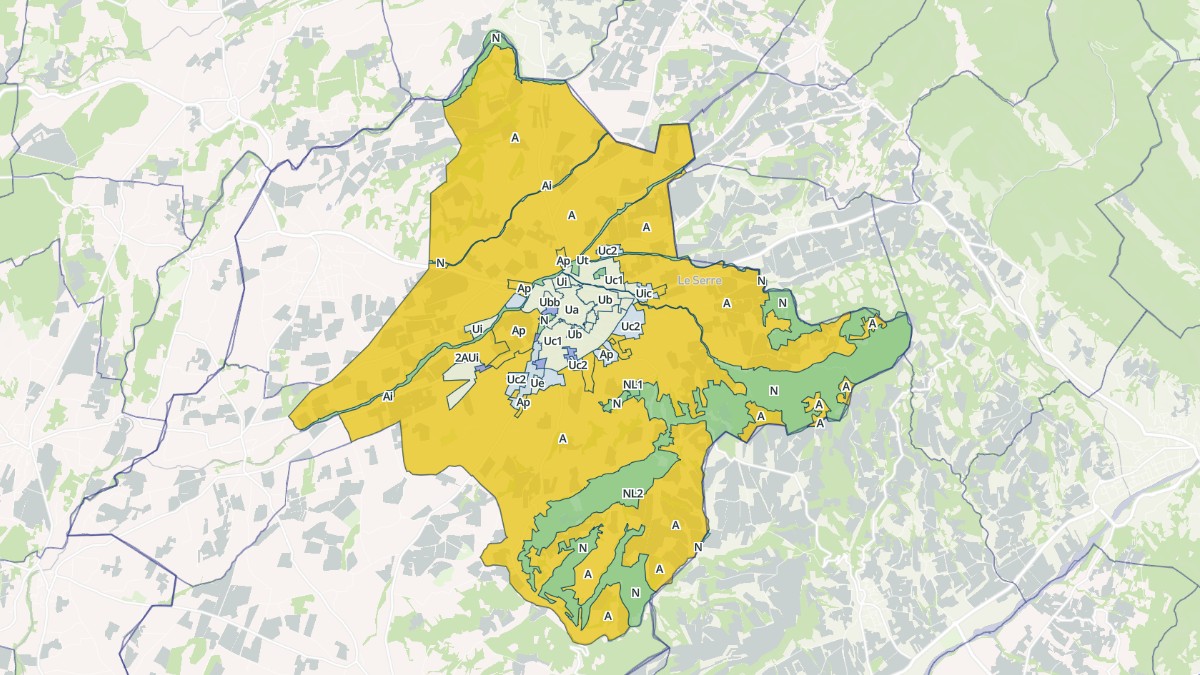 Aperçu cartographique de Valréas, centré sur la commune