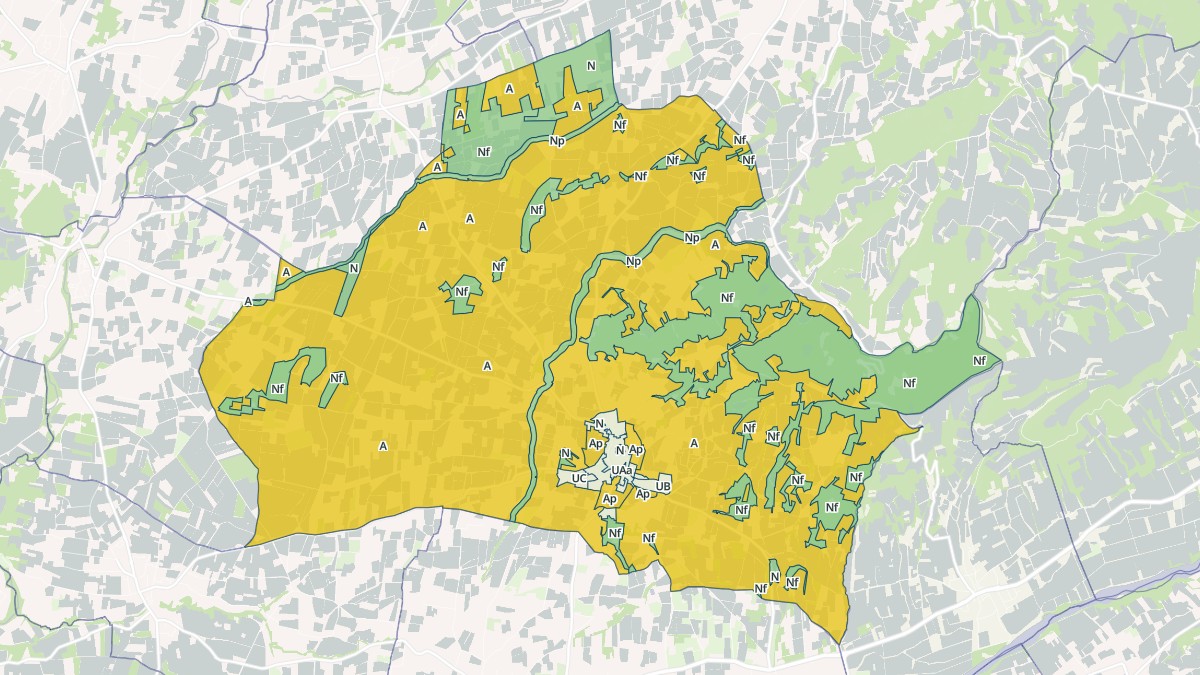 Aperçu cartographique de Visan, centré sur la commune