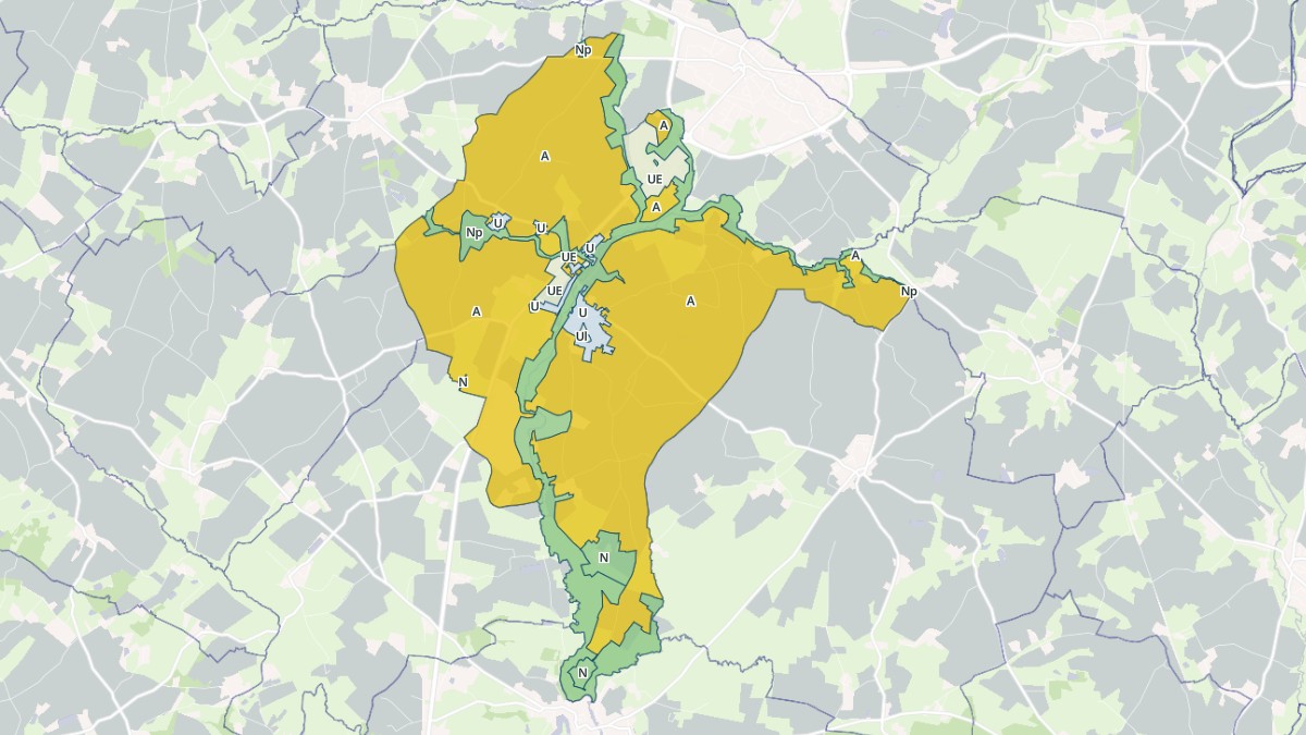 Aperçu cartographique de Antigny, centré sur la commune