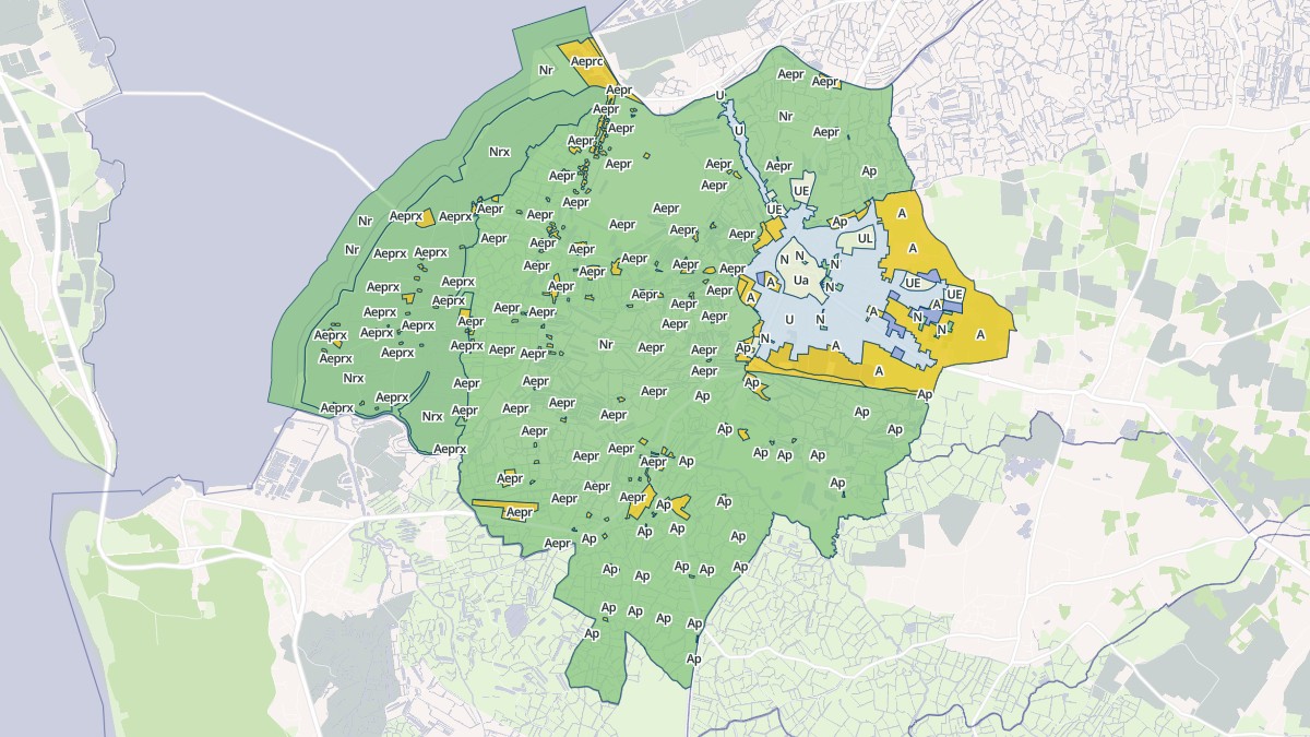 Aperçu cartographique de Beauvoir-sur-Mer, centré sur la commune