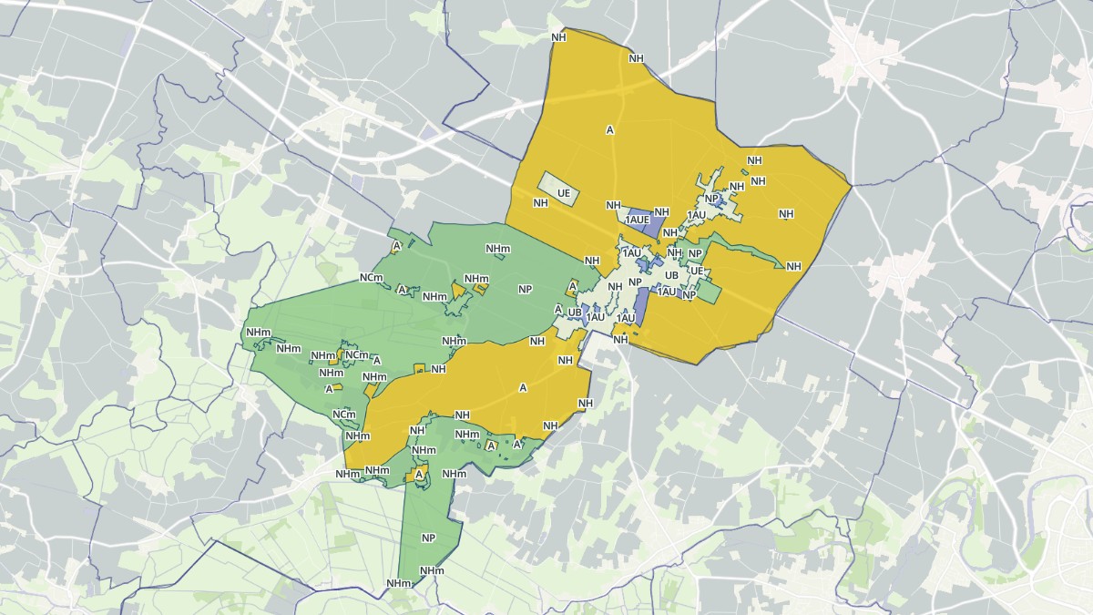 Aperçu cartographique de Benet, centré sur la commune