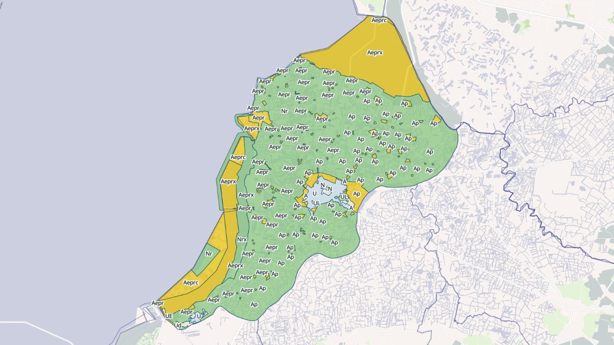 Aperçu cartographique de Bouin, centré sur la commune