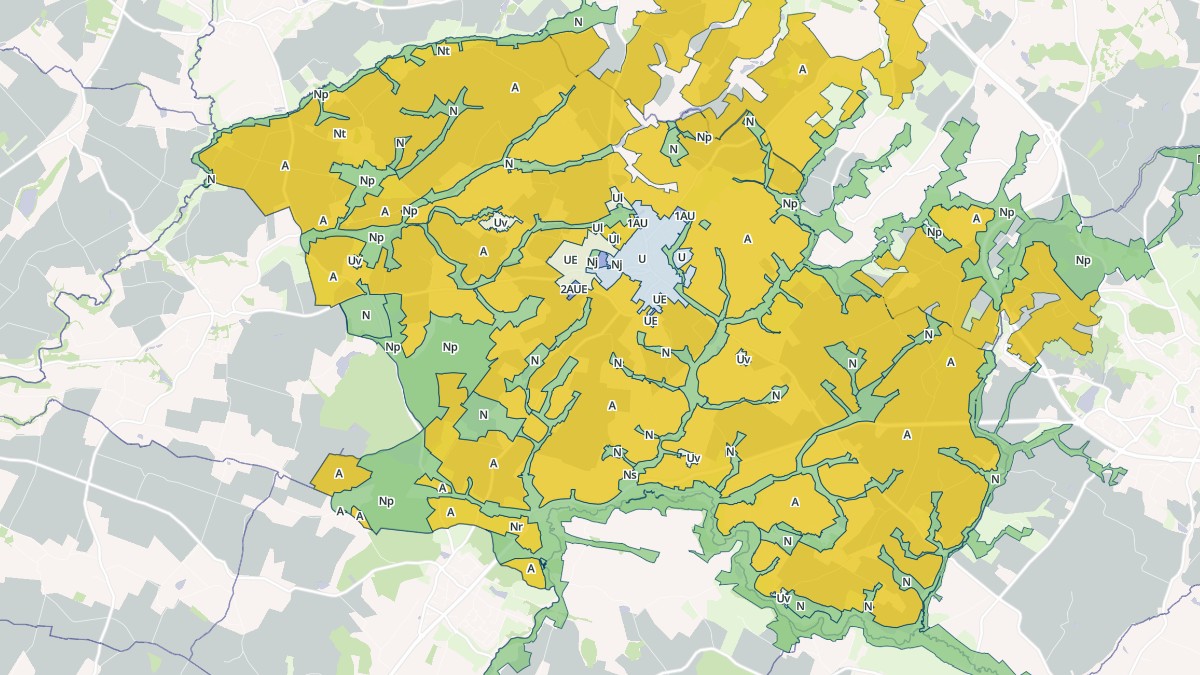 Aperçu cartographique de Le Boupère, centré sur la commune