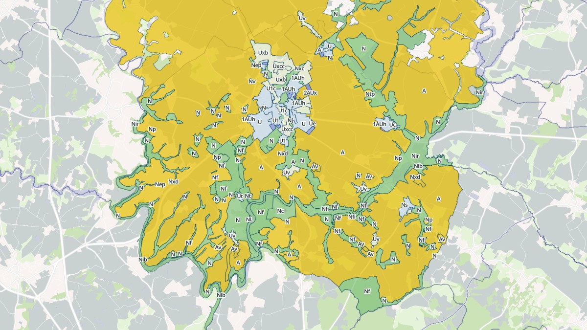 Aperçu cartographique de Chantonnay, centré sur la commune