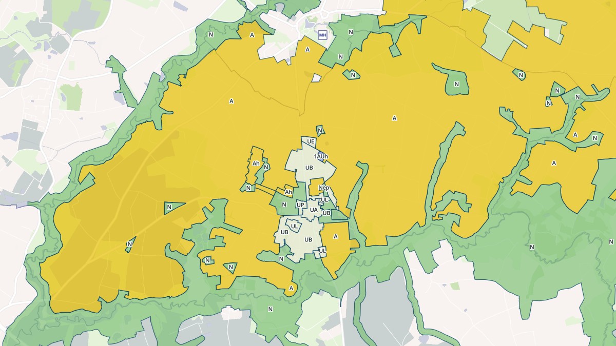 Aperçu cartographique de La Chapelle-Palluau, centré sur la commune