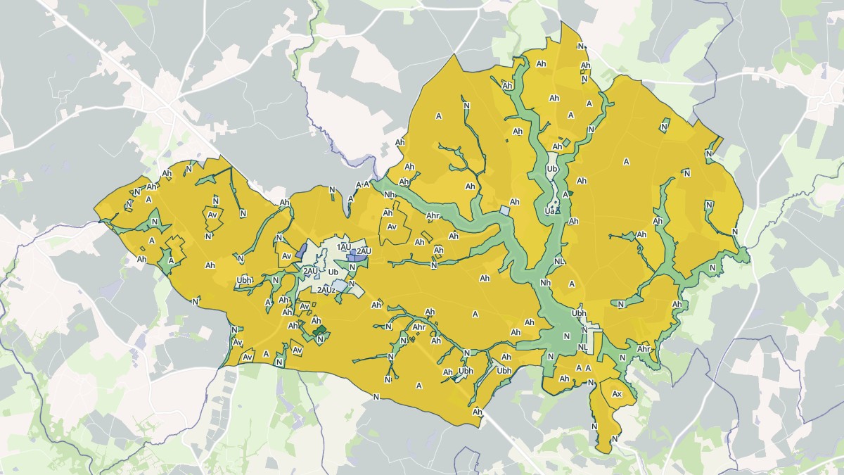 Aperçu cartographique de Château-Guibert, centré sur la commune