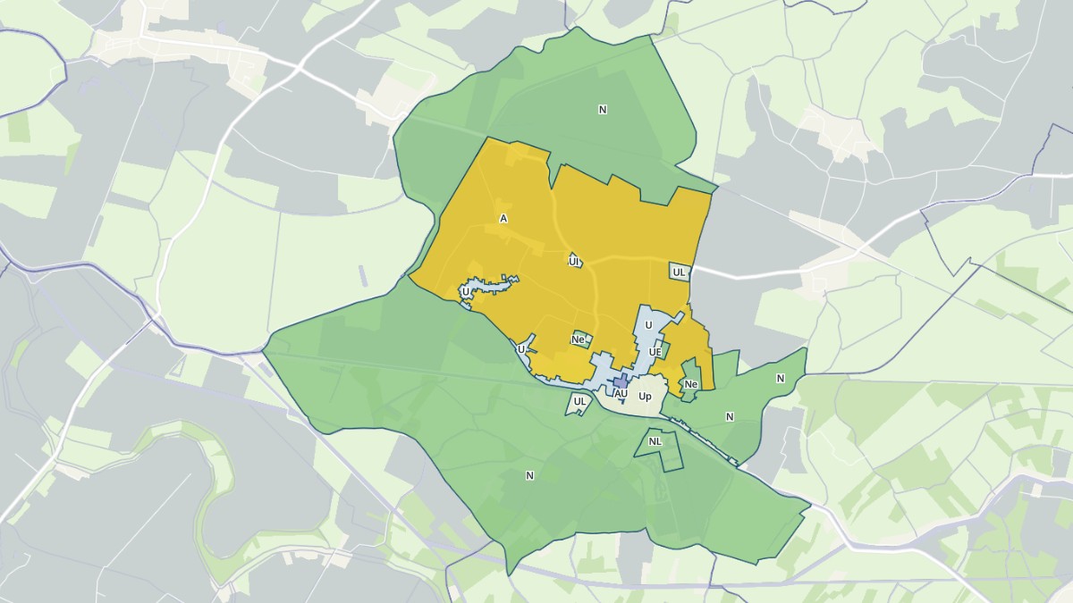 Aperçu cartographique de Damvix, centré sur la commune