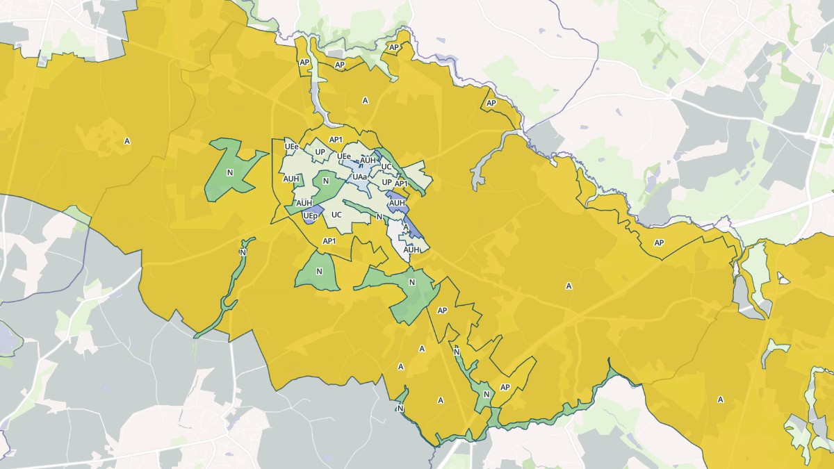 Aperçu cartographique de La Gaubretière, centré sur la commune