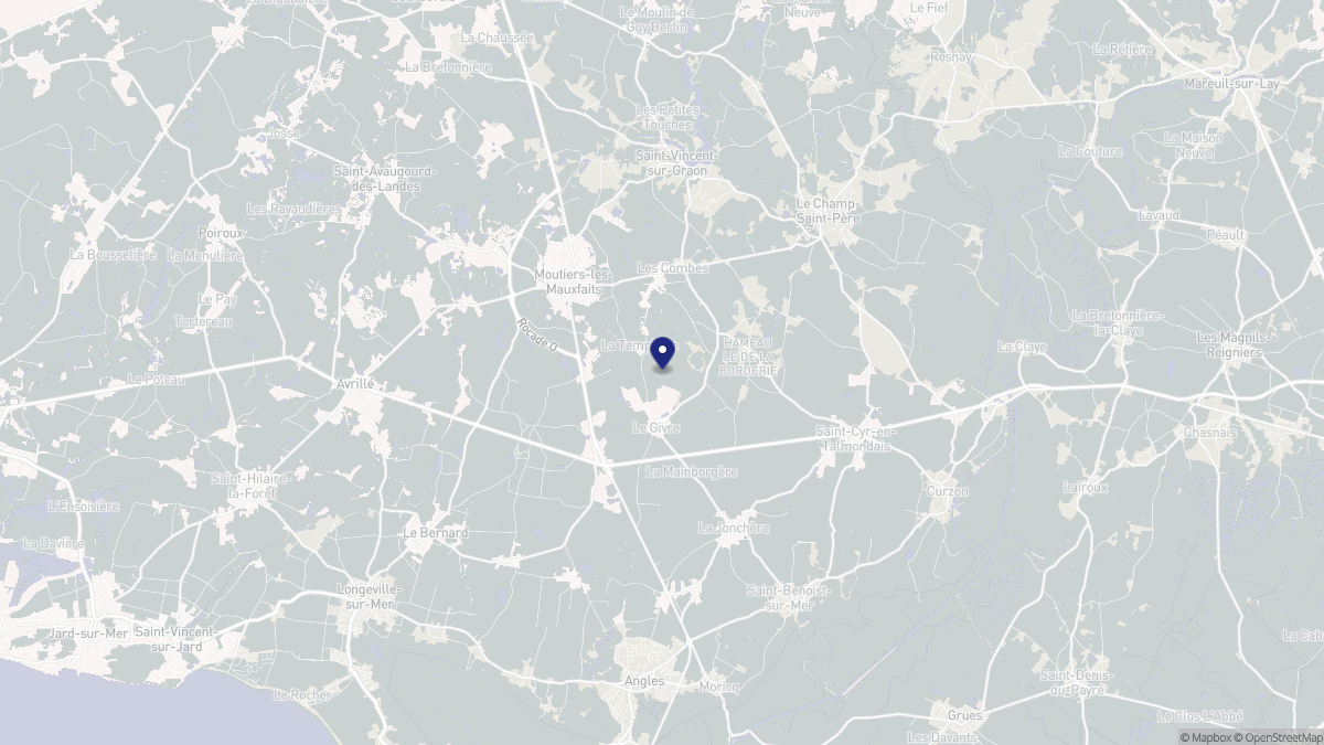 Aperçu cartographique de Le Givre, centré sur la commune