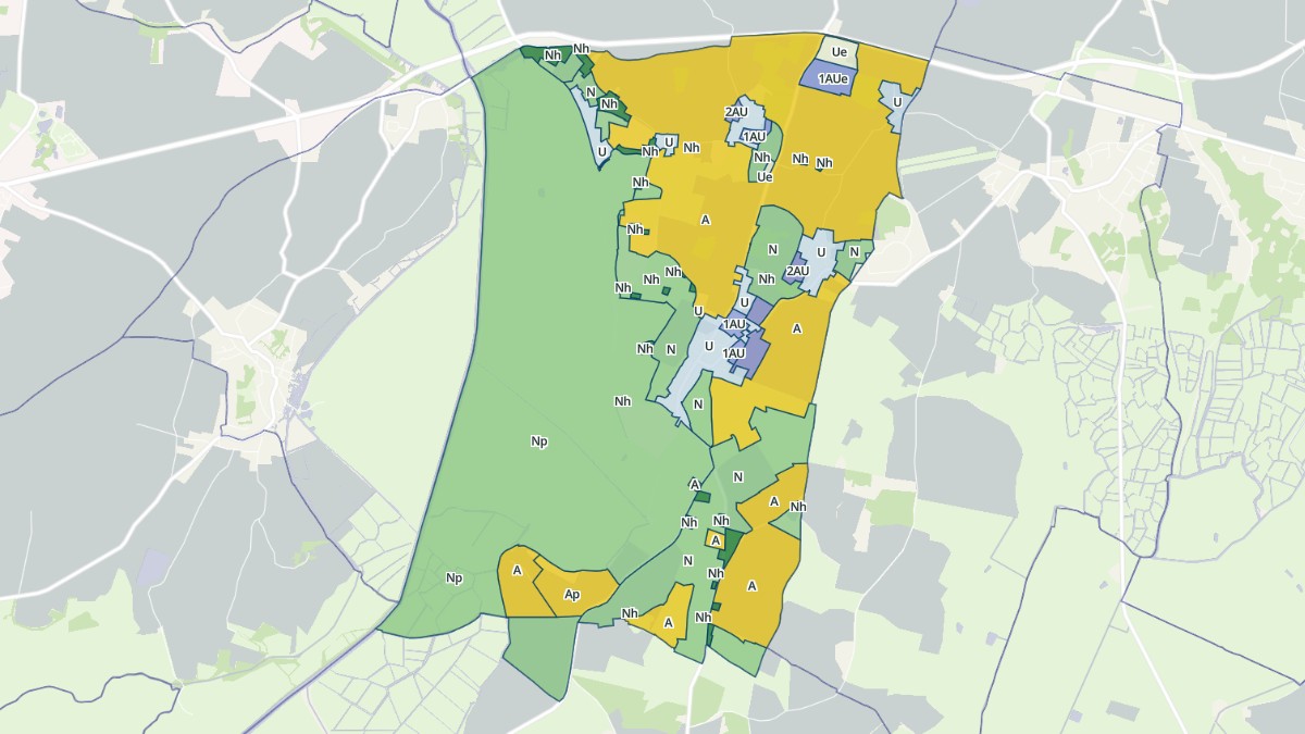 Aperçu cartographique de Lairoux, centré sur la commune