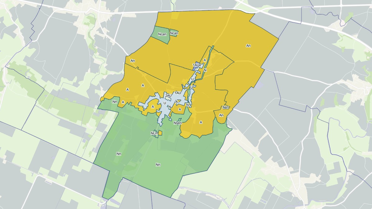 Aperçu cartographique de Le Langon, centré sur la commune