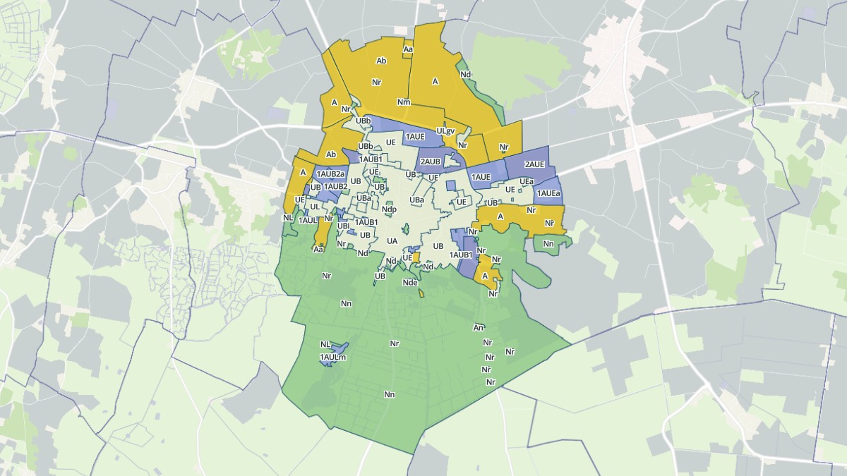 Aperçu cartographique de Luçon, centré sur la commune