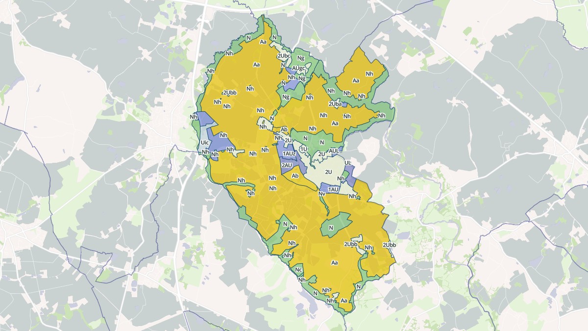 Aperçu cartographique de Nesmy, centré sur la commune