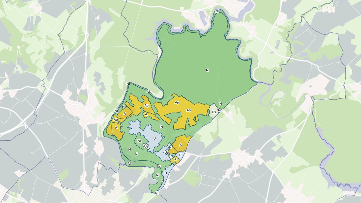 Aperçu cartographique de L'Orbrie, centré sur la commune