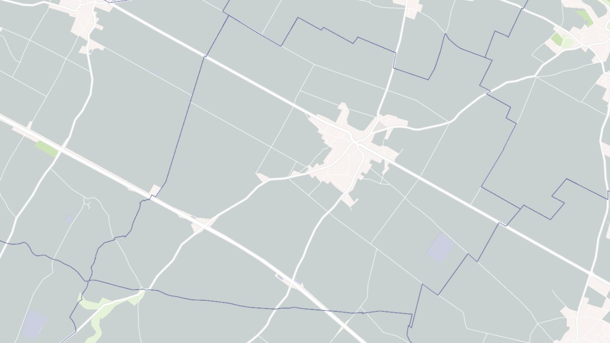 Aperçu cartographique de Pouillé, centré sur la commune