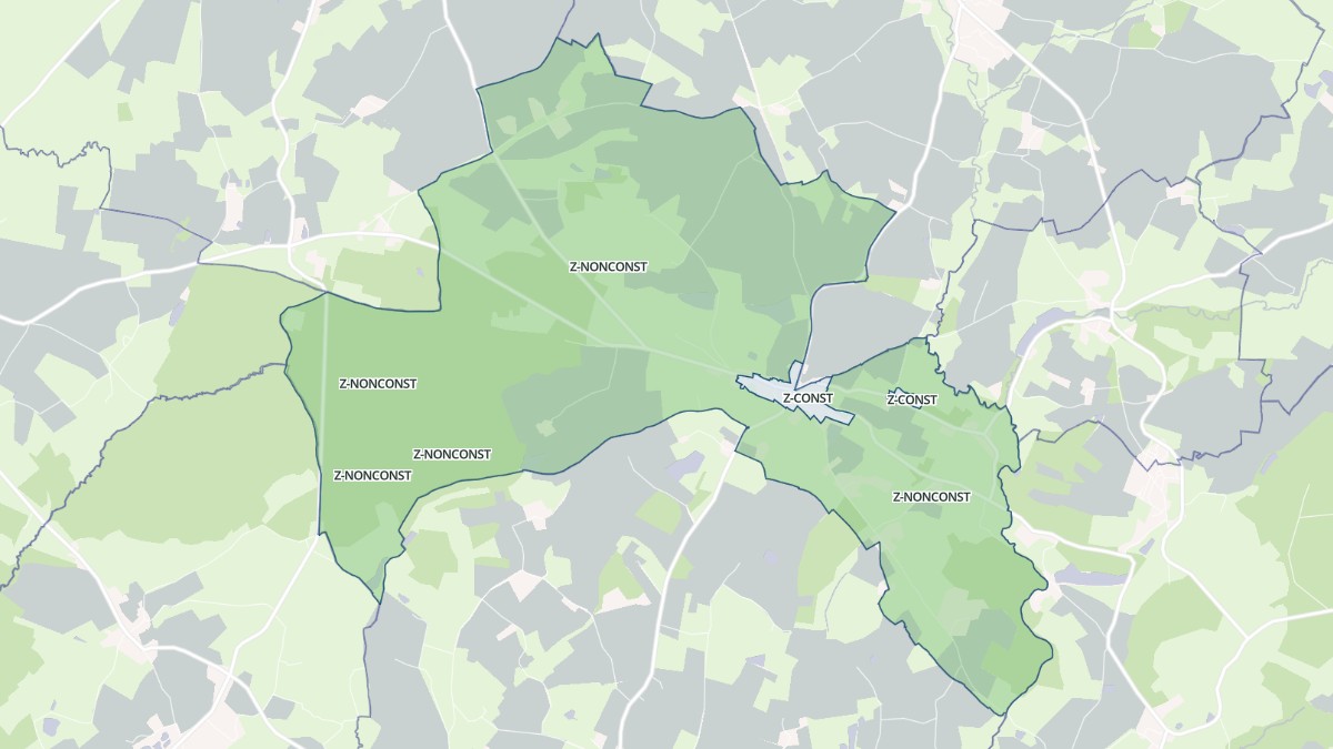Aperçu cartographique de Puy-de-Serre, centré sur la commune