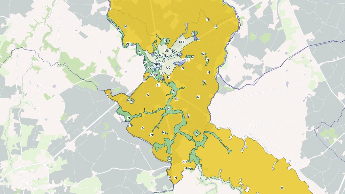 Aperçu cartographique de Rocheservière, centré sur la commune