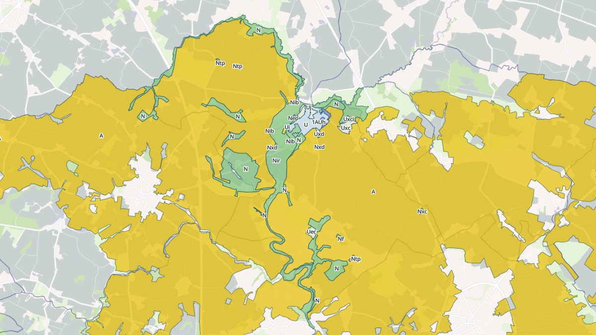 Aperçu cartographique de Sainte-Cécile, centré sur la commune