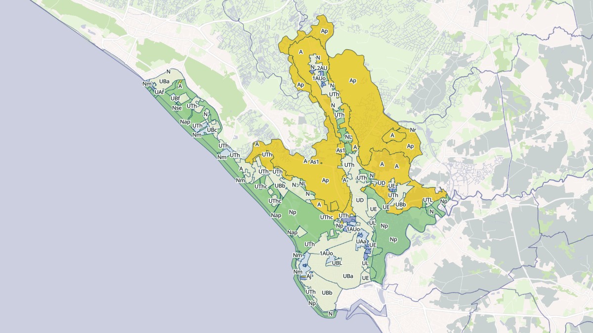Aperçu cartographique de Saint-Hilaire-de-Riez, centré sur la commune