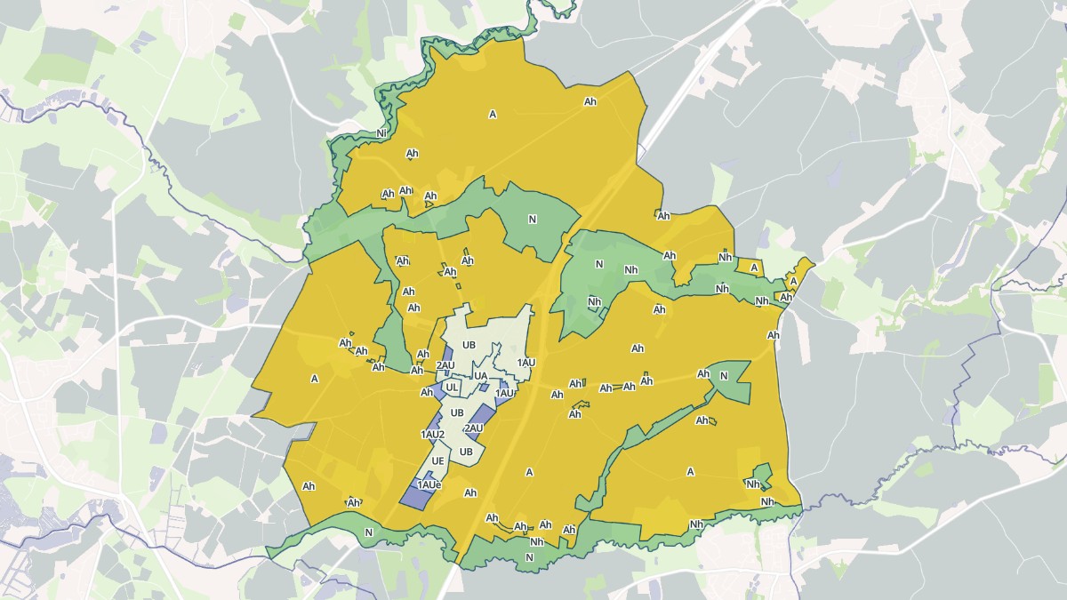 Aperçu cartographique de Saint-Mathurin, centré sur la commune