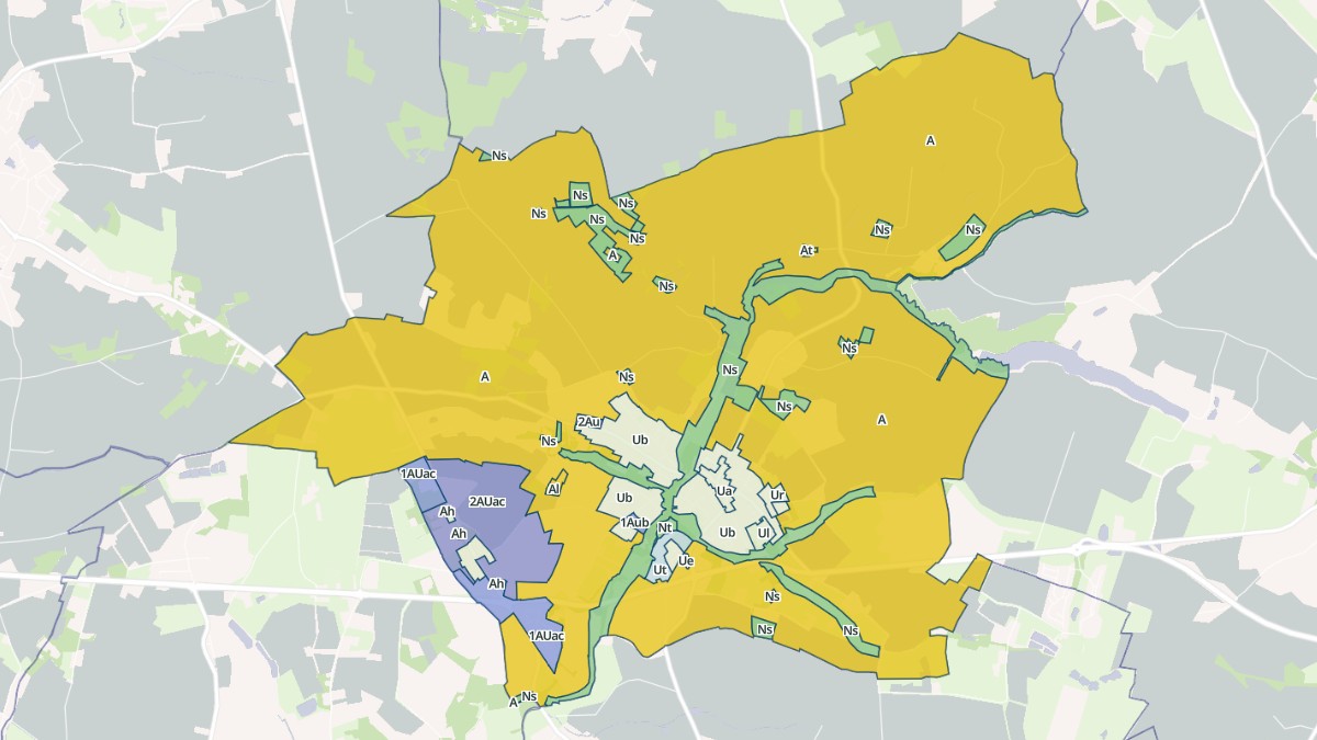 Aperçu cartographique de Saint-Révérend, centré sur la commune