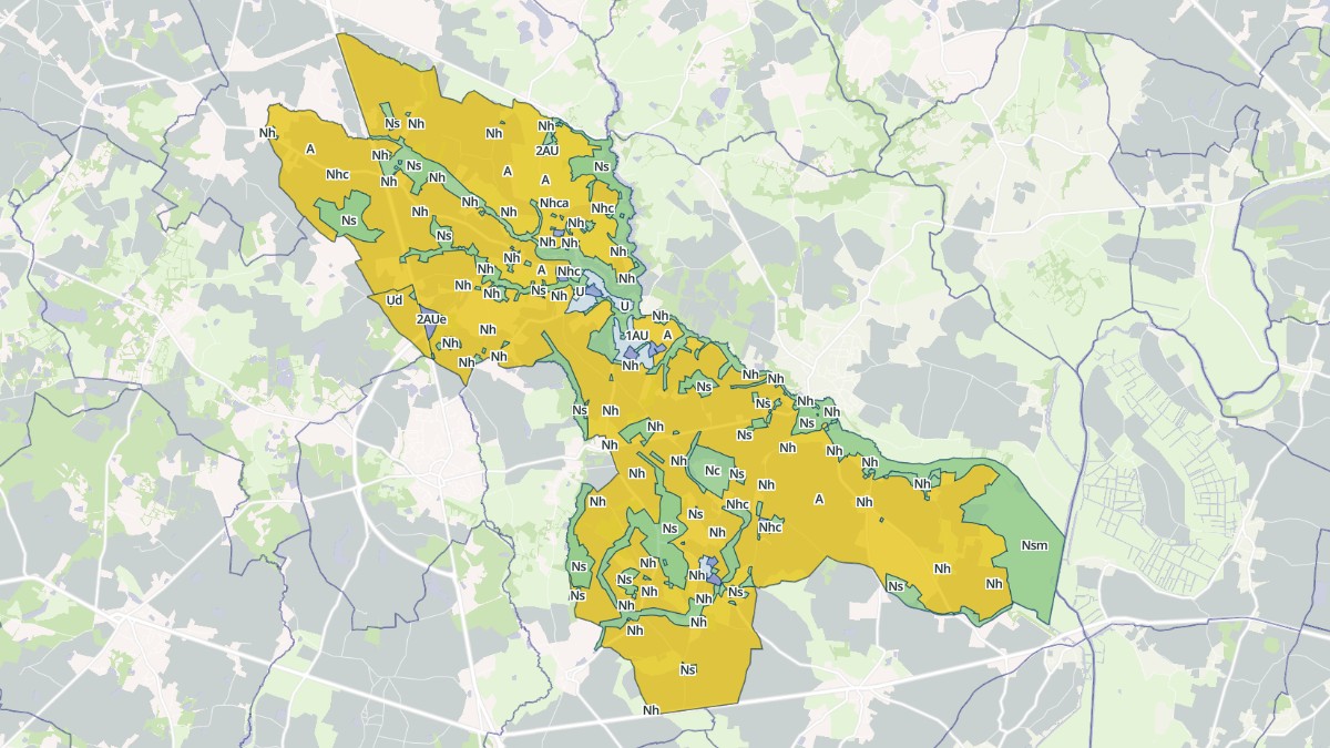 Aperçu cartographique de Saint-Vincent-sur-Graon, centré sur la commune