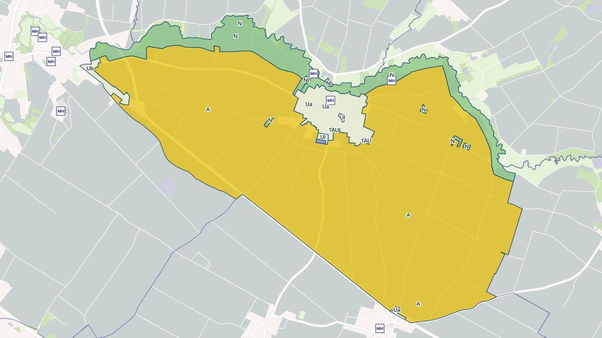 Aperçu cartographique de Thiré, centré sur la commune