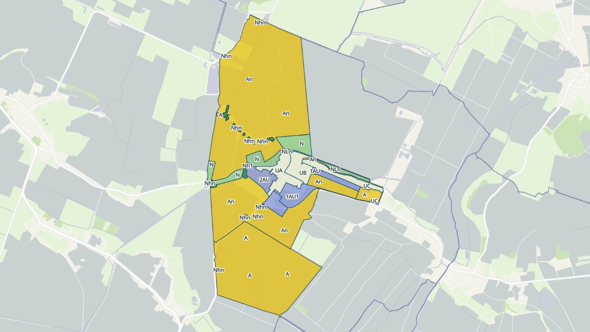 Aperçu cartographique de Vouillé-les-Marais, centré sur la commune