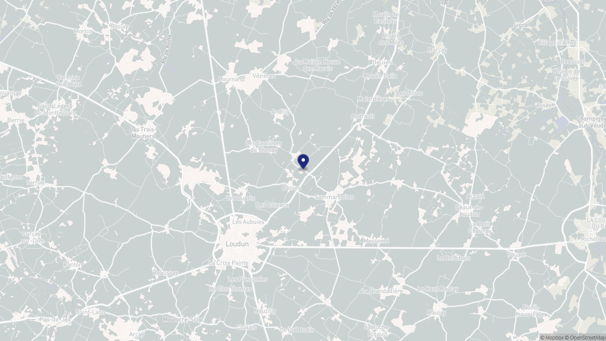 Aperçu cartographique de Basses, centré sur la commune