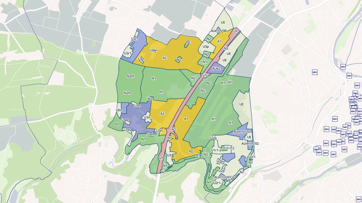 Aperçu cartographique de Biard, centré sur la commune
