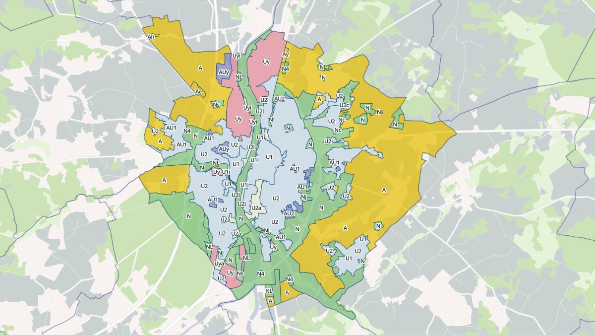 Aperçu cartographique de Châtellerault, centré sur la commune