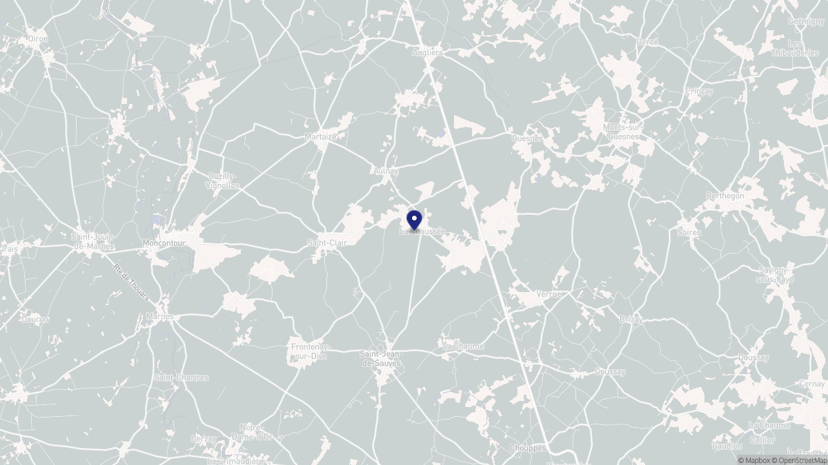 Aperçu cartographique de La Chaussée, centré sur la commune