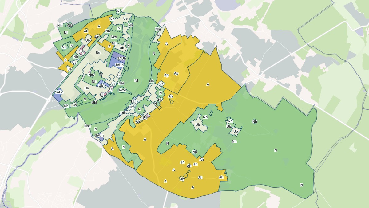 Aperçu cartographique de Dissay, centré sur la commune