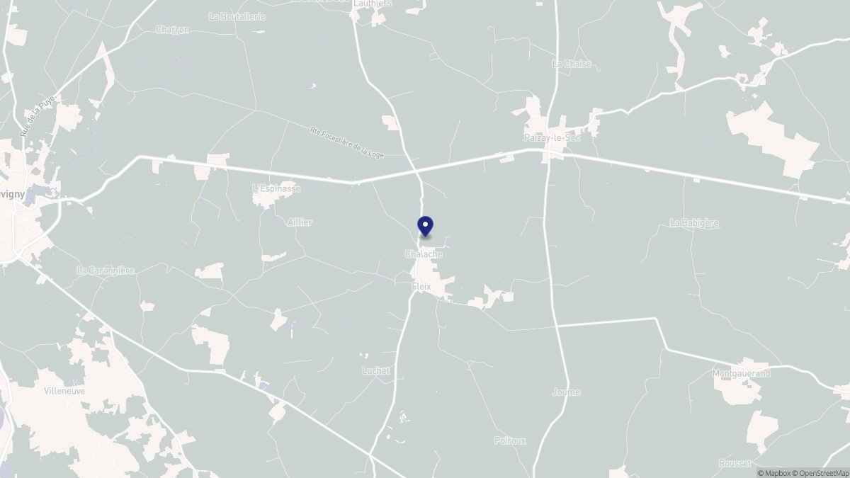 Aperçu cartographique de Fleix, centré sur la commune