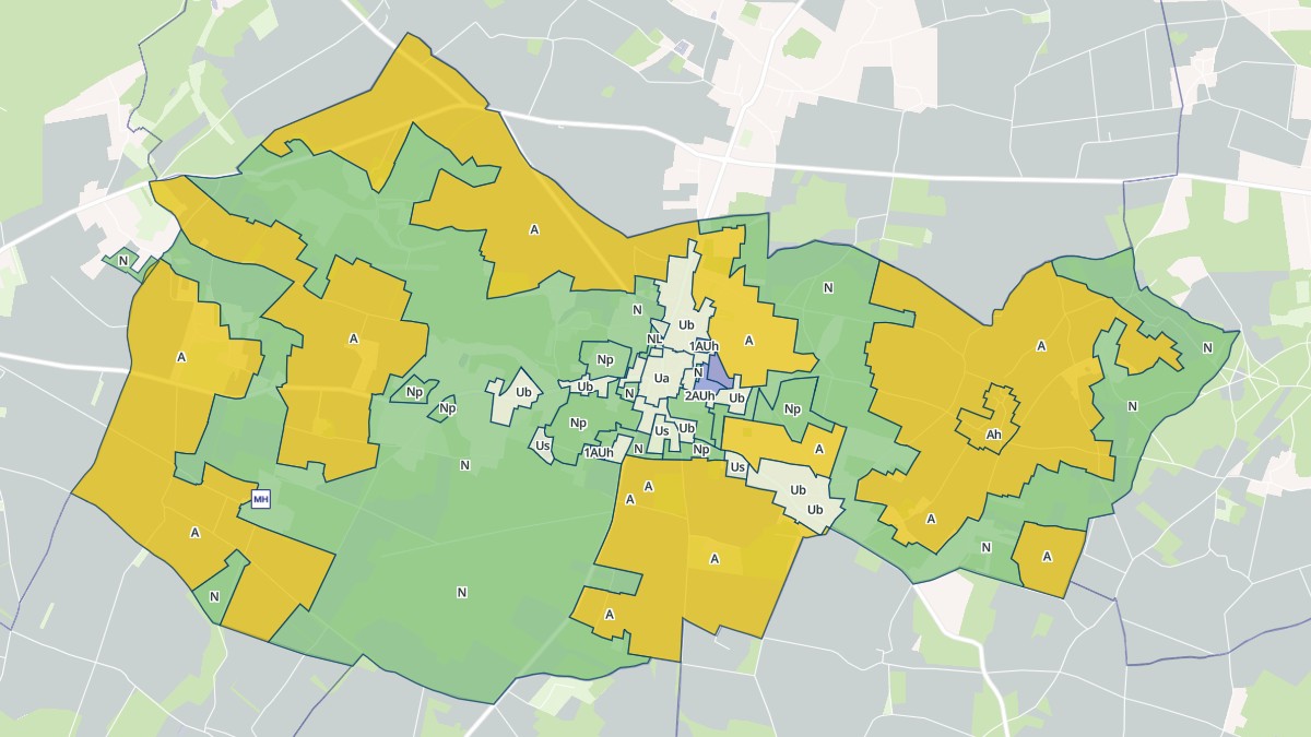 Aperçu cartographique de Lavoux, centré sur la commune