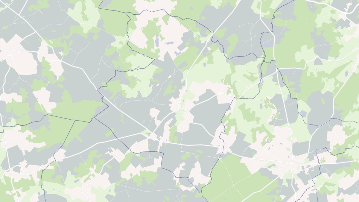 Aperçu cartographique de Leigné-les-Bois, centré sur la commune