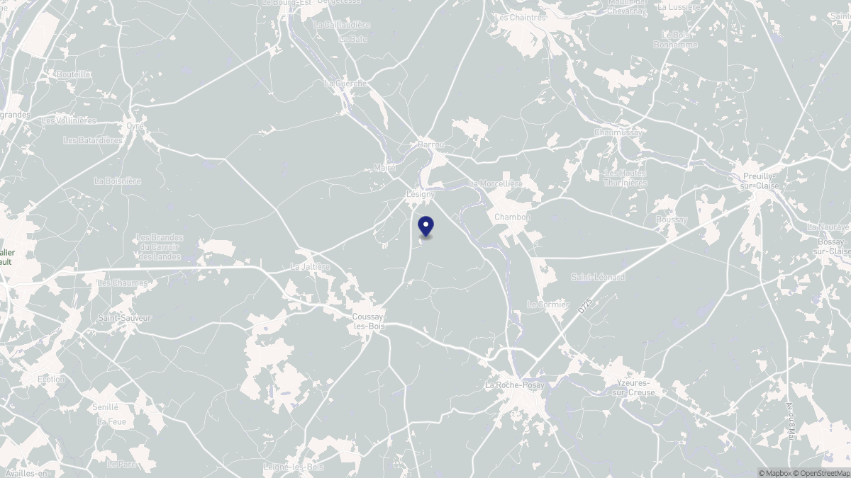 Aperçu cartographique de Lésigny, centré sur la commune