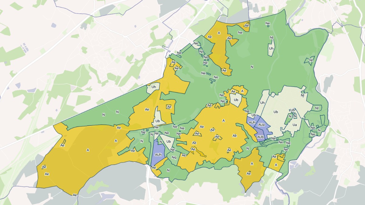 Aperçu cartographique de Ligugé, centré sur la commune