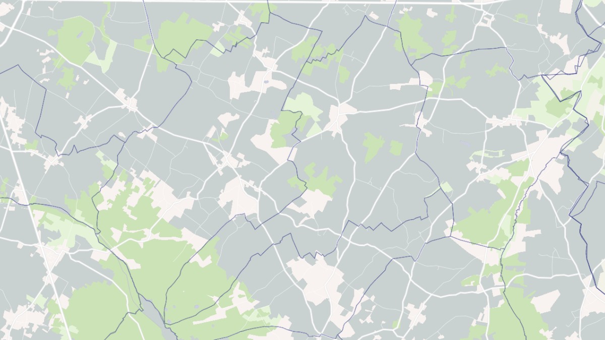 Aperçu cartographique de Maulay, centré sur la commune