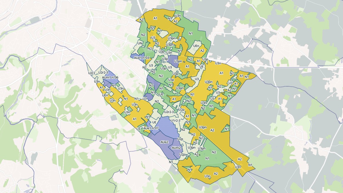 Aperçu cartographique de Mignaloux-Beauvoir, centré sur la commune