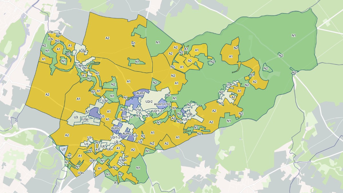 Aperçu cartographique de Montamisé, centré sur la commune