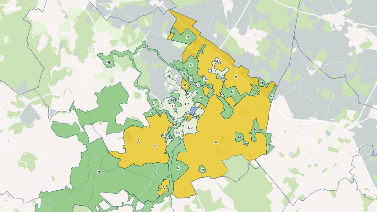 Aperçu cartographique de Nieuil-l'Espoir, centré sur la commune