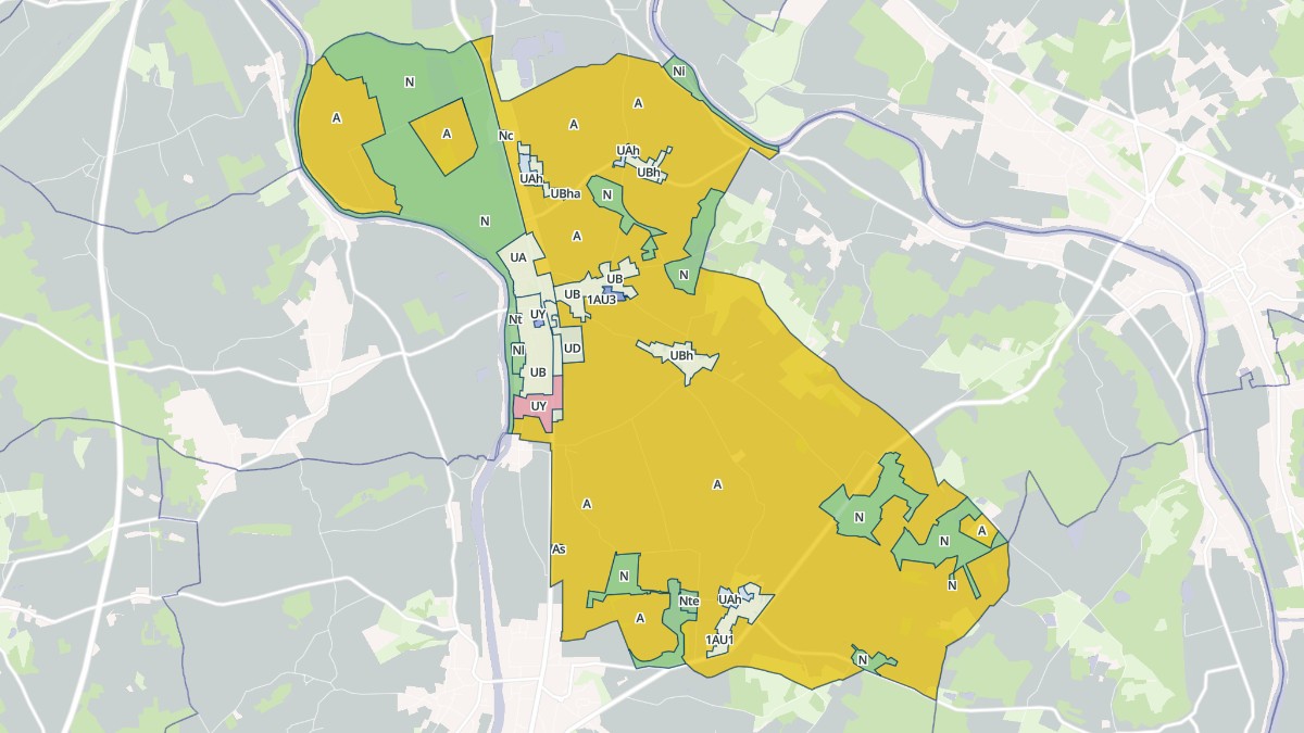 Aperçu cartographique de Les Ormes, centré sur la commune