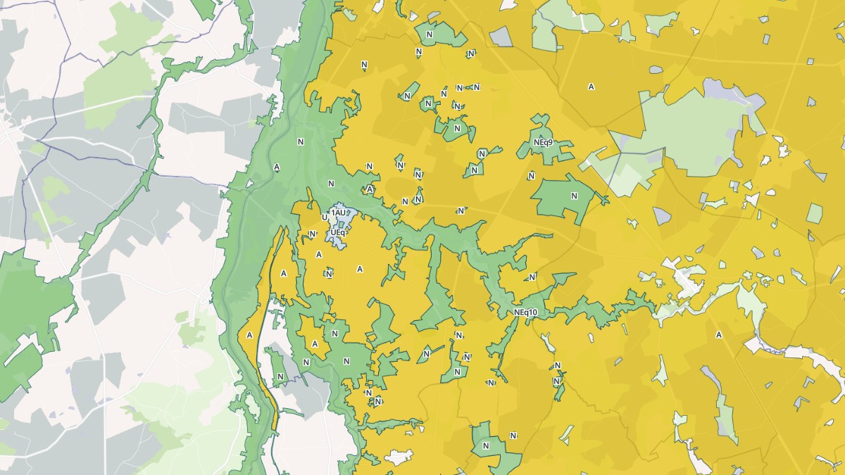 Aperçu cartographique de Persac, centré sur la commune