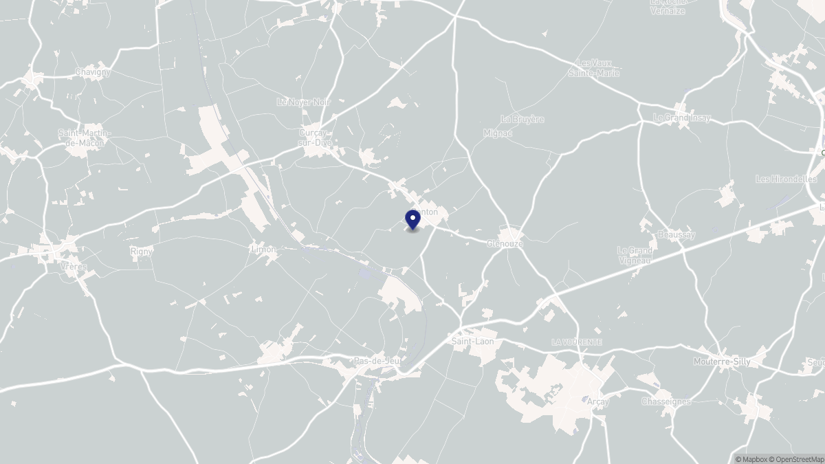 Aperçu cartographique de Ranton, centré sur la commune