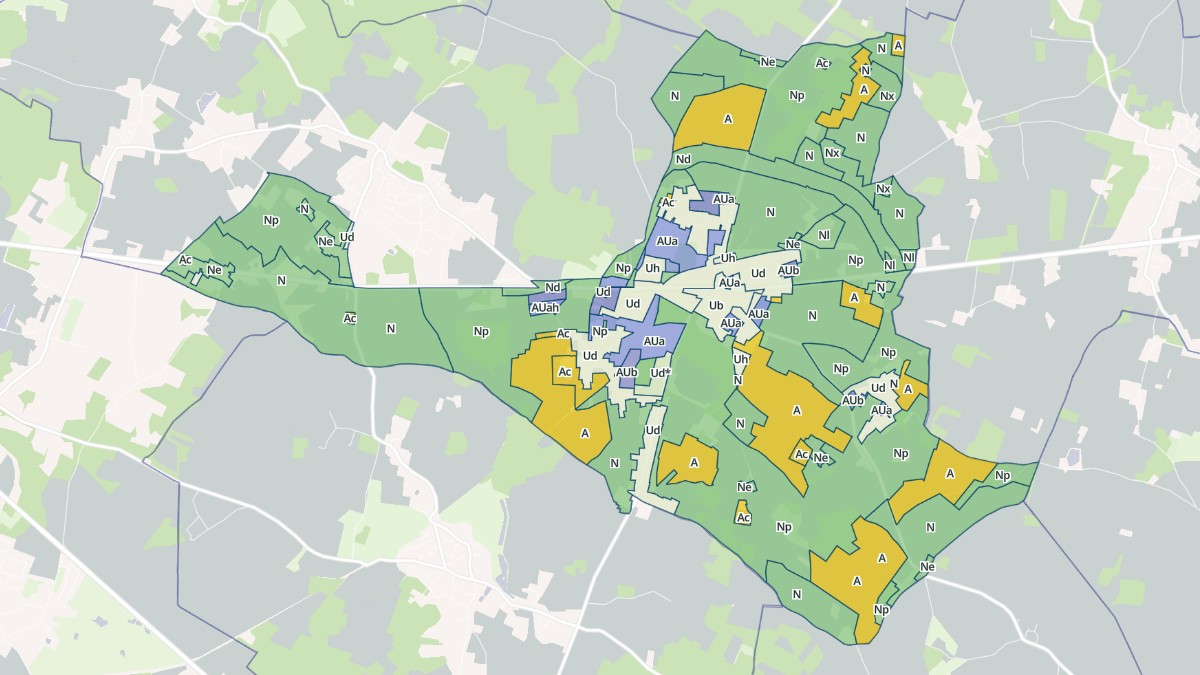 Aperçu cartographique de Saint-Julien-l'Ars, centré sur la commune