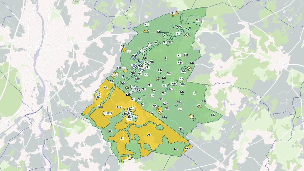 Aperçu cartographique de Senillé-Saint-Sauveur, centré sur la commune