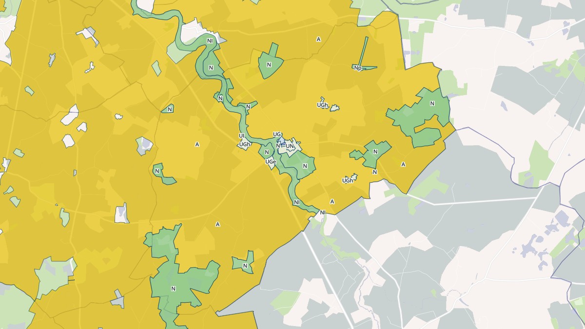 Aperçu cartographique de Saint-Secondin, centré sur la commune